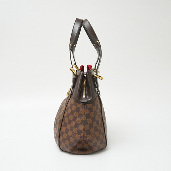 Louis Vuitton Leather Brown Shoulder Handbag GM Sistine Canvas Damier - Picture 1 of 16